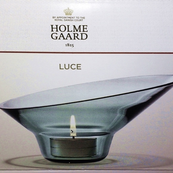 Holmegaard Italian Designed Art Glass Candle Holder, Home Decor, Candleholder - Picture 1 of 12